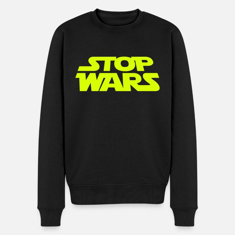 Stop wars - Pull Premium bio Homme - noir