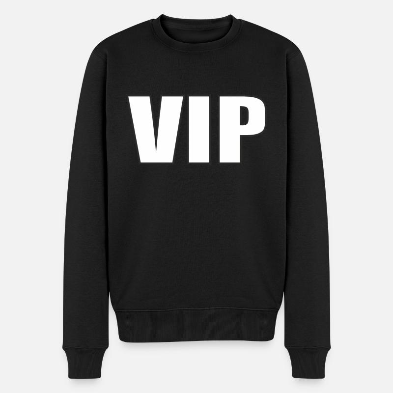 VIP Star Person - Männer Premium Bio Pullover - Schwarz