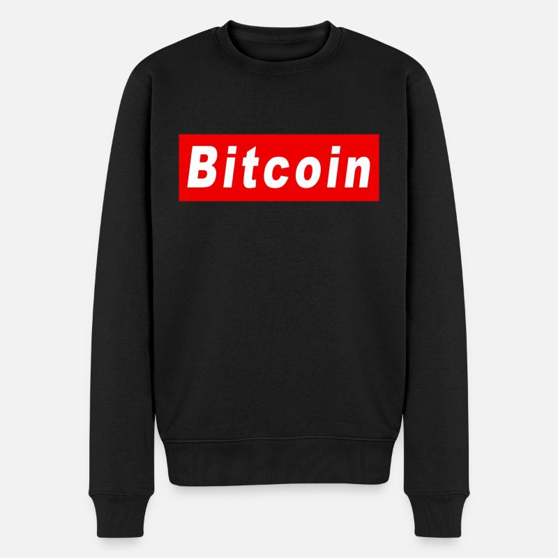 Bitcoin - Pull Premium bio Homme - noir