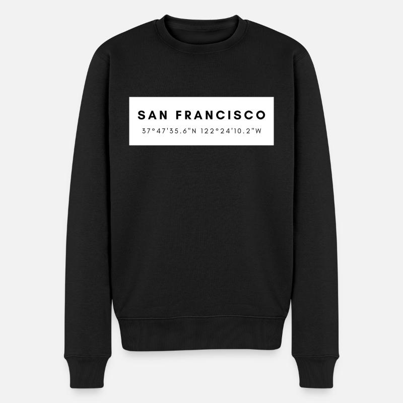 San Francisco Souvenirs - Männer Premium Bio Pullover - Schwarz
