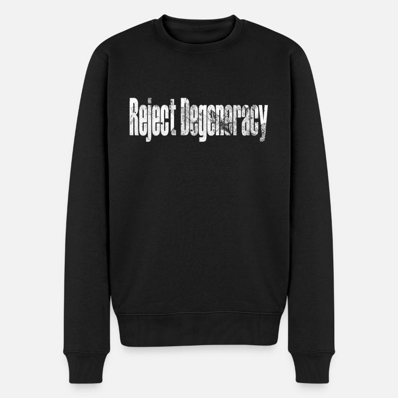Rejeter la dégénérescence - Pull Premium bio Homme - noir