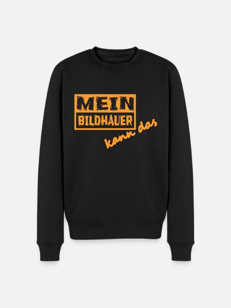 Bildhauer - Männer Premium Bio Pullover - Schwarz