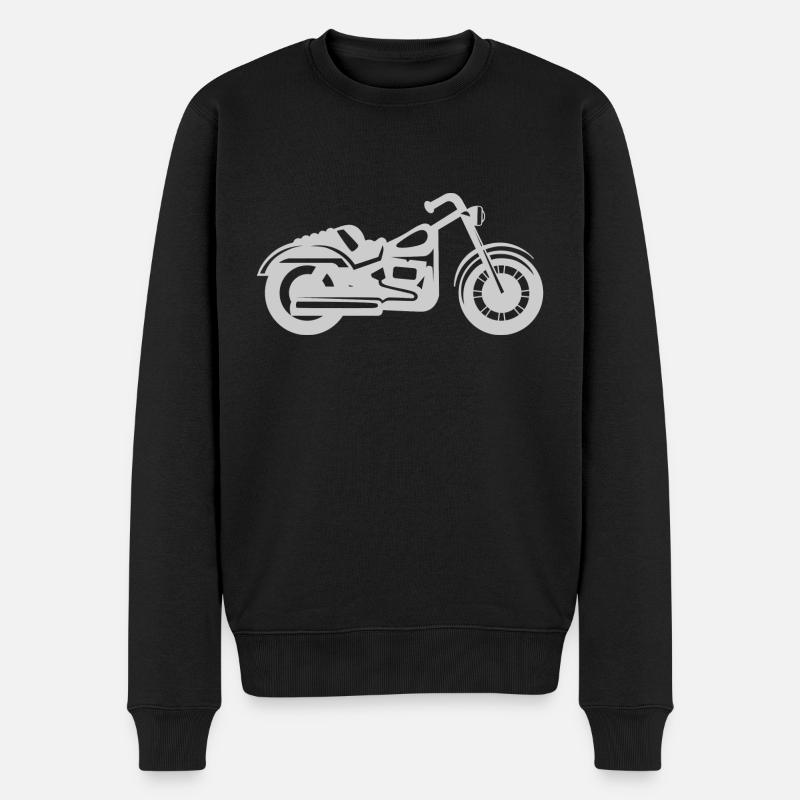 Motocyclette - Pull Premium bio Homme - noir