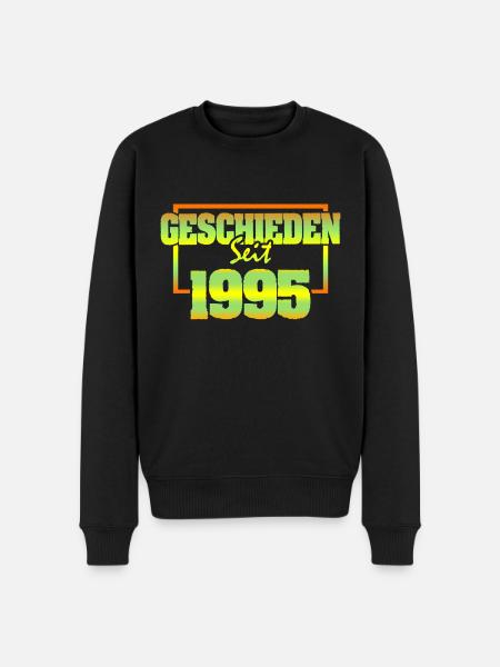 Ehefrau 1995 - Männer Premium Bio Pullover - Schwarz