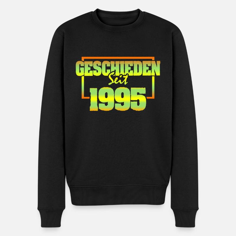 Ehefrau 1995 - Männer Premium Bio Pullover - Schwarz