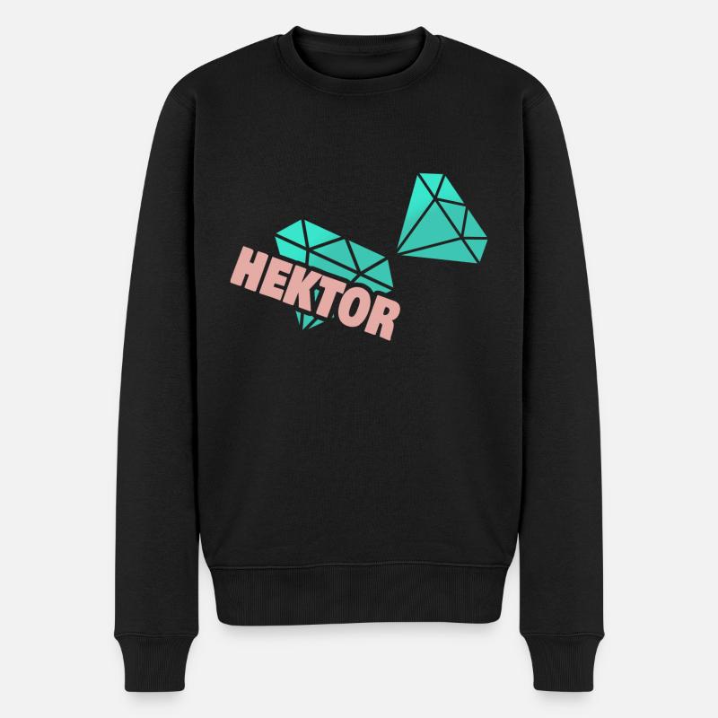 Opa Hektor - Männer Premium Bio Pullover - Schwarz