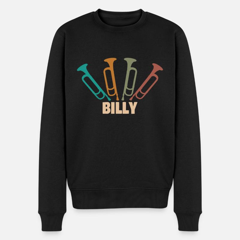 Instrument à vent Billy - Pull Premium bio Homme - noir