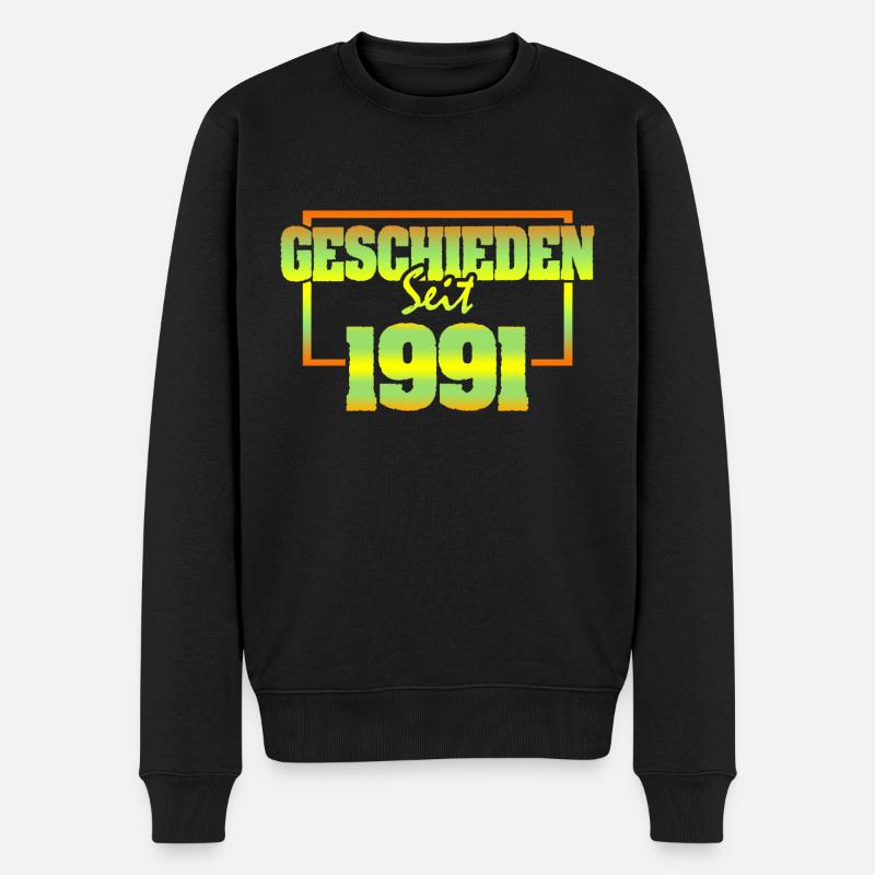 Ehemann 1991 - Männer Premium Bio Pullover - Schwarz