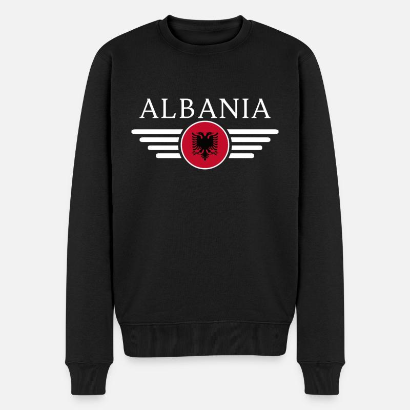 Albanie : Culture, Nature, Authenticité - Pull Premium bio Homme - noir