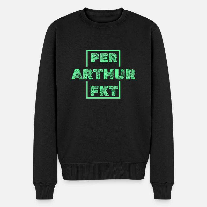 Arthur als Arthur - Männer Premium Bio Pullover - Schwarz