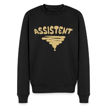 Beruf Assistent - Männer Premium Bio Pullover - Schwarz - Vorne - Nico (187cm)