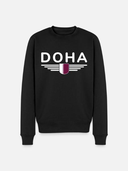 Doha Design – Stylish and Unique - Men's Premium Organic Jumper - black