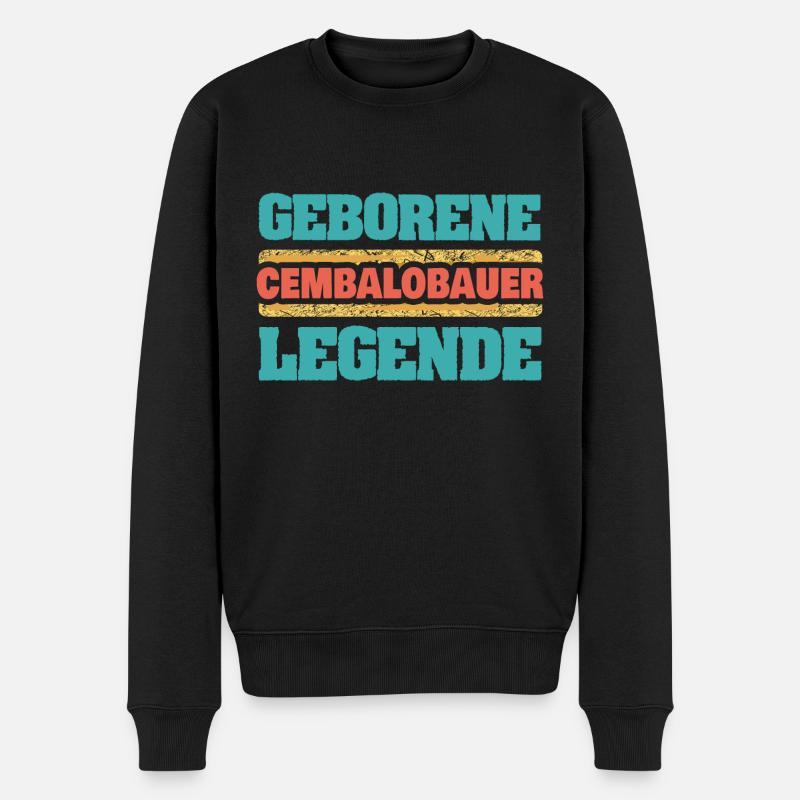 Cembalobauer als Beruf - Männer Premium Bio Pullover - Schwarz