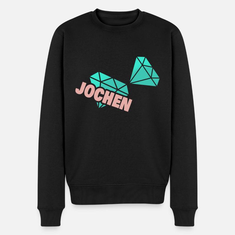 Jochen als Papa - Männer Premium Bio Pullover - Schwarz