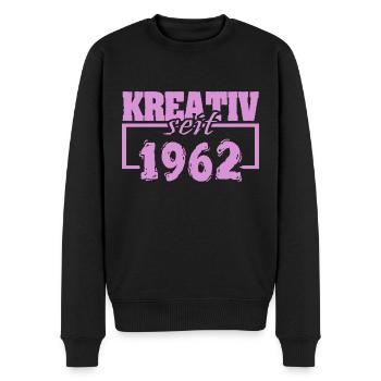Kreativ 1962 - Männer Premium Bio Pullover - Schwarz - Vorne - Nico (187cm)