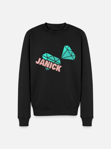 Papa Janick - Men's Premium Organic Jumper - black