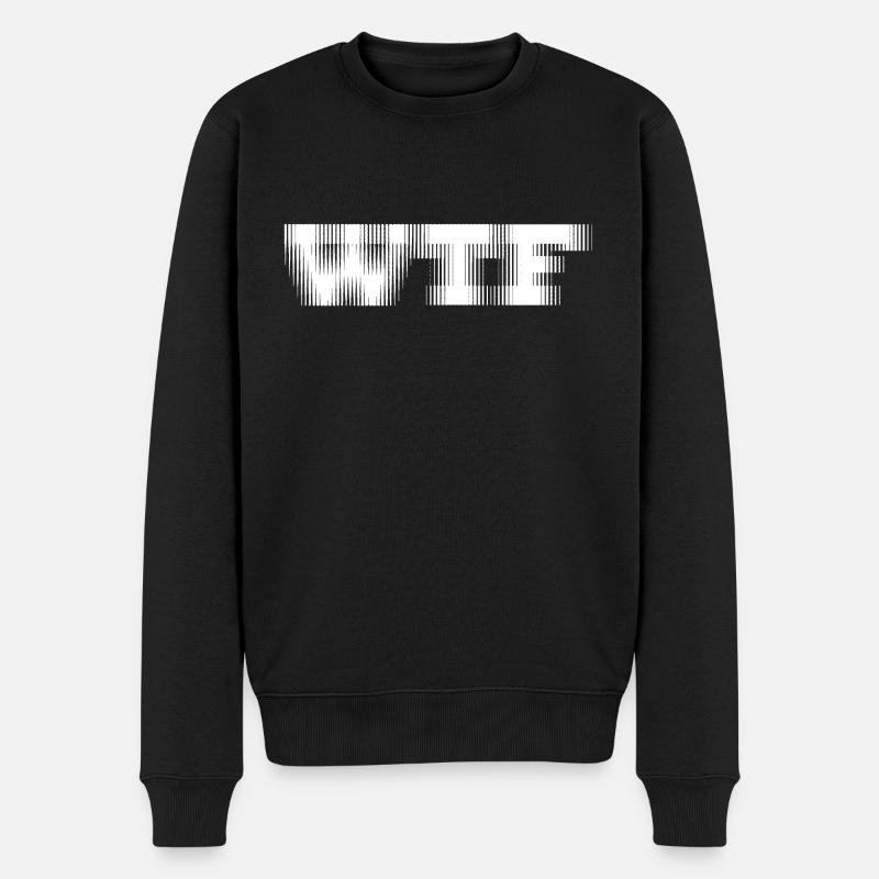 WTF - Männer Premium Bio Pullover - Schwarz