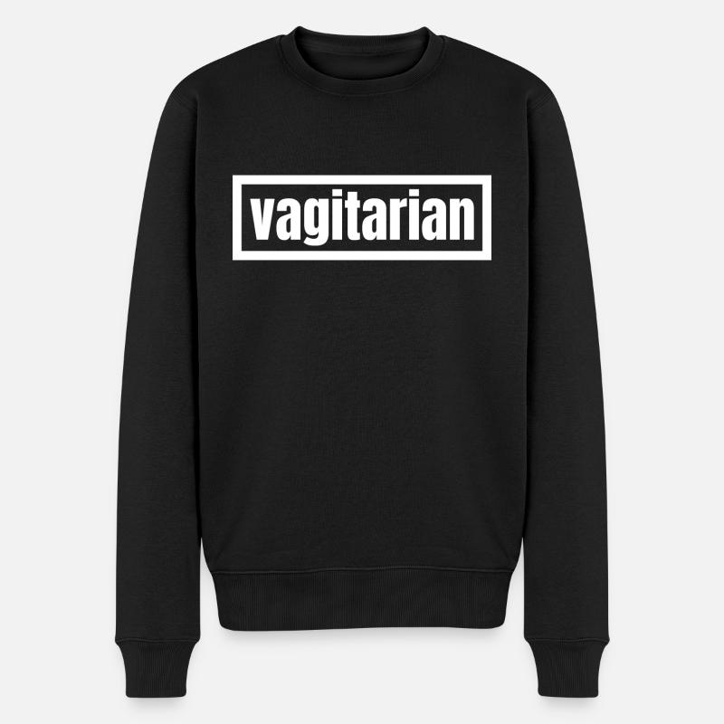 Vagitarian - Pull Premium bio Homme - noir