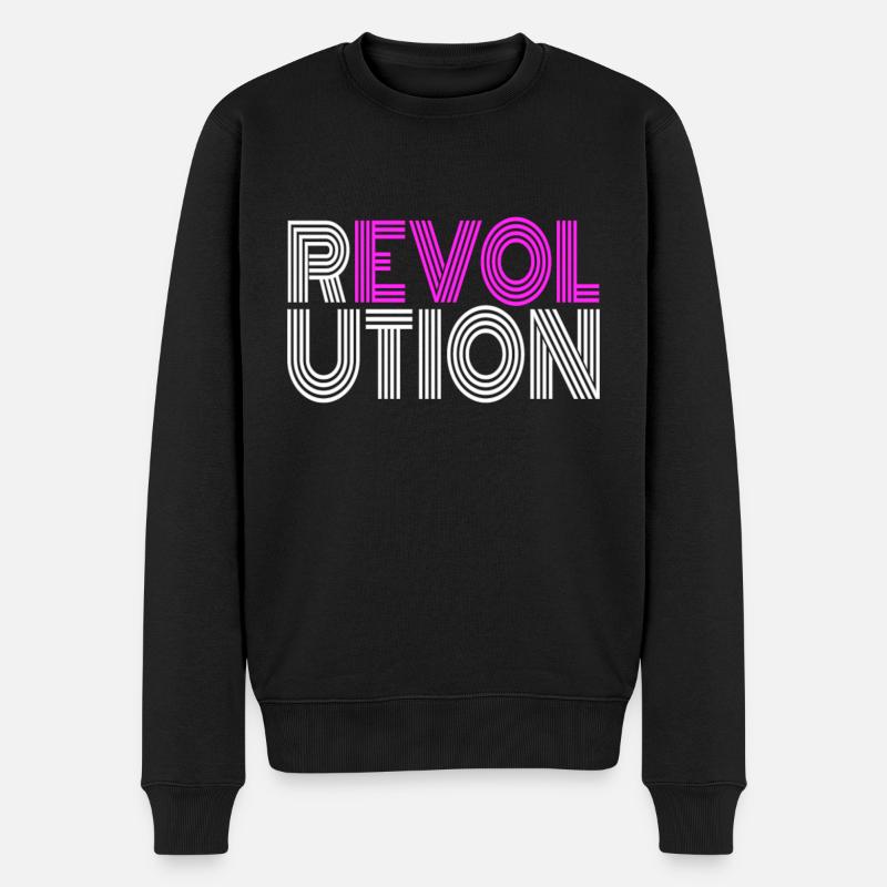 Revolution Wiederstand Antifa Demonstration Demo - Männer Premium Bio Pullover - Schwarz