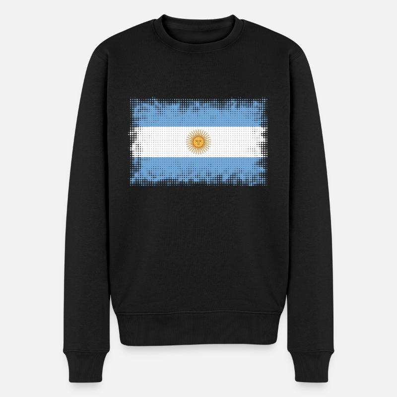Argentinien - Männer Premium Bio Pullover - Schwarz