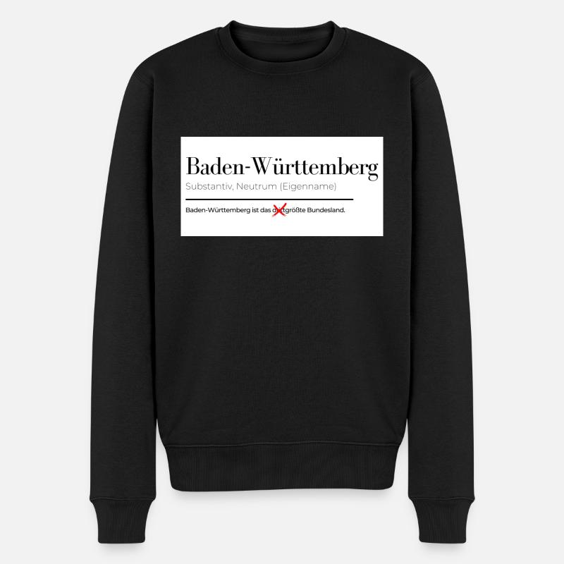 Baden-Württemberg - Männer Premium Bio Pullover - Schwarz
