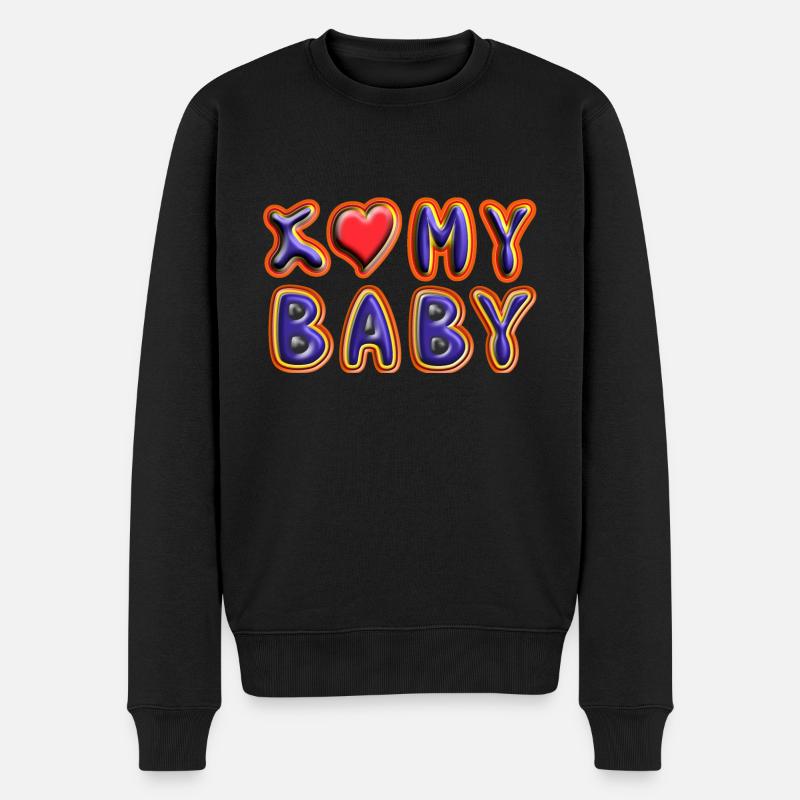 J’aime mon bébé 2 - Pull Premium bio Homme - noir