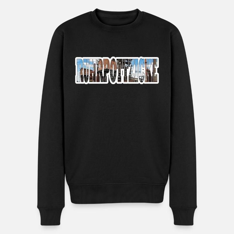Ruhrpottzicke - Männer Premium Bio Pullover - Schwarz