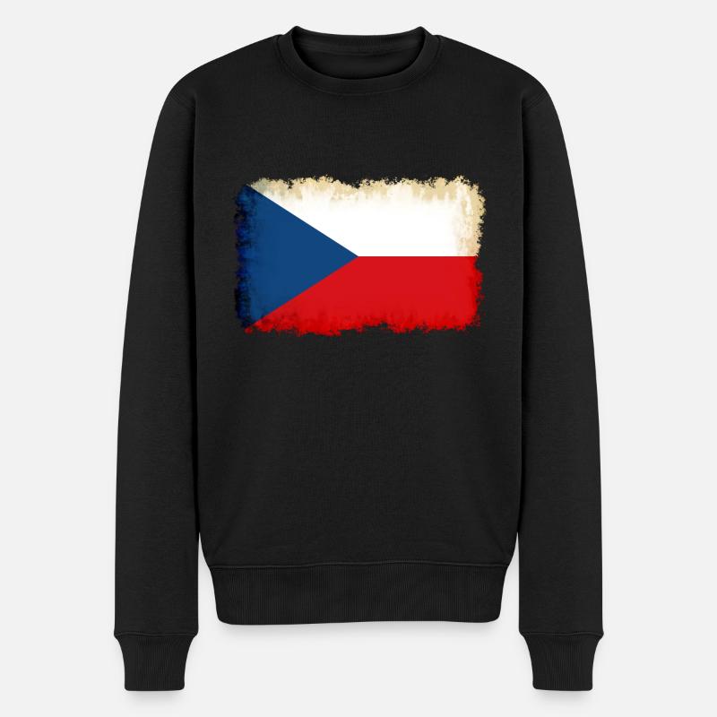 République tchèque République tchèque - Pull Premium bio Homme - noir