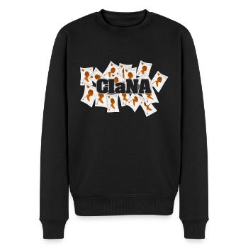 Geschenk für Ciana - Männer Premium Bio Pullover - Schwarz - Vorne - Nico (187cm)