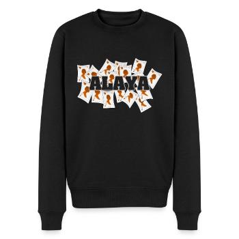 Vegas Alaya - Männer Premium Bio Pullover - Schwarz - Vorne - Nico (187cm)
