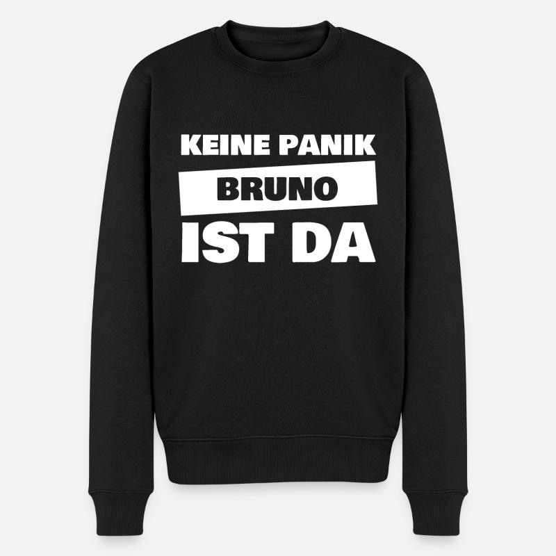 Prénom Bruno - Pull Premium bio Homme - noir