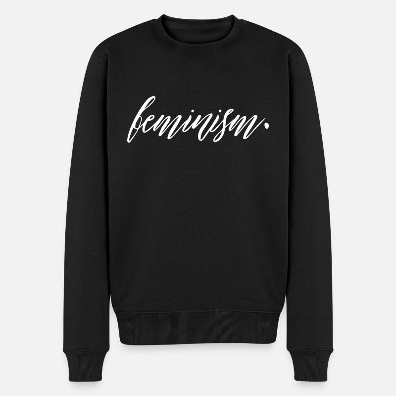 Feminism - Männer Premium Bio Pullover - Schwarz