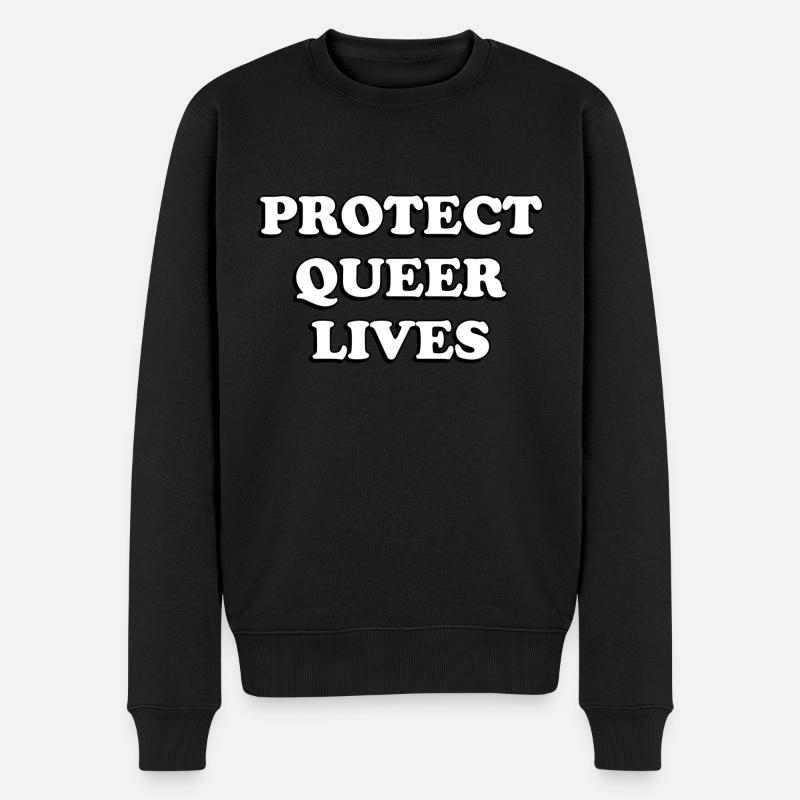 Protégez les vies queer - Pull Premium bio Homme - noir