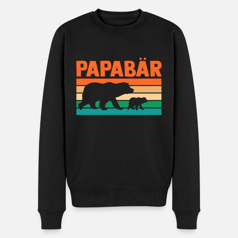 Papa Père - Pull Premium bio Homme - noir