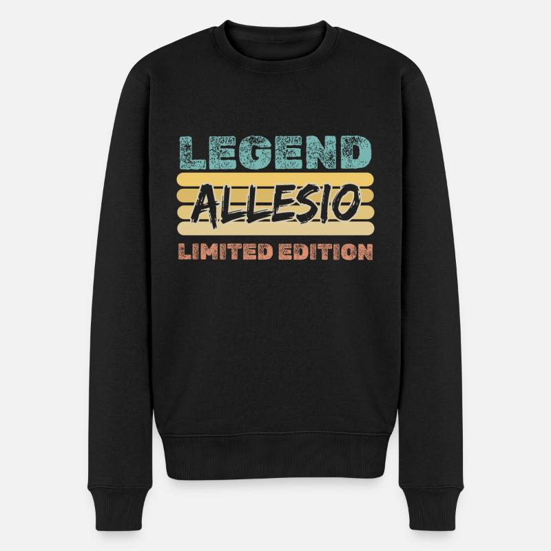 Allesio - Pull Premium bio Homme - noir