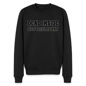 Dead Inside - Men's Premium Organic Jumper - black - Front - Nico (187cm)