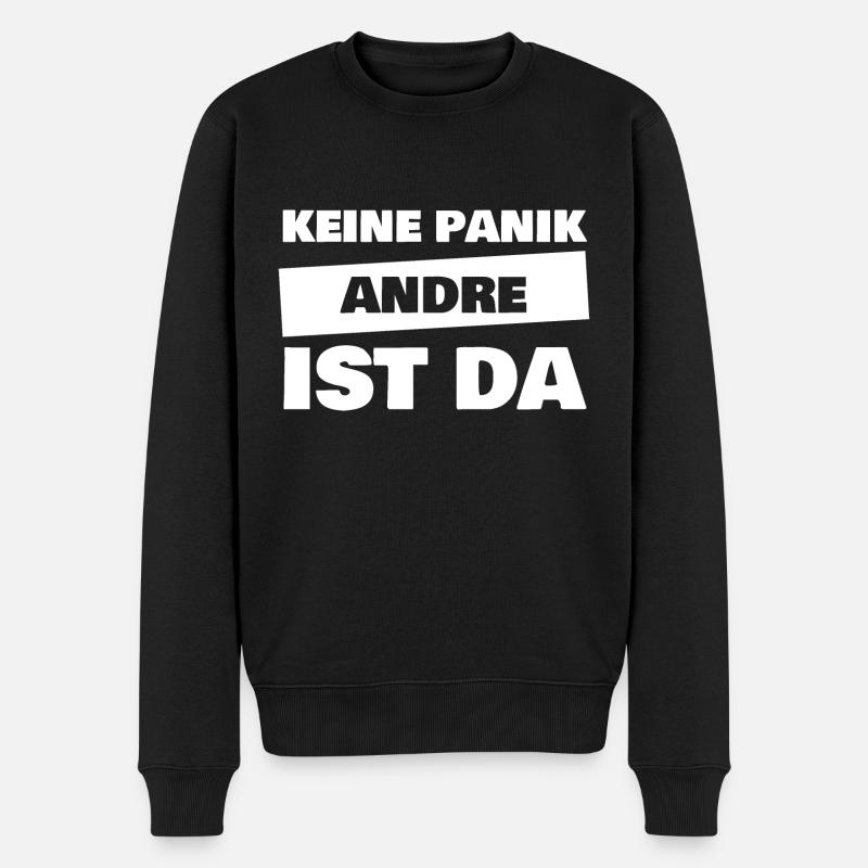 Prénom André - Pull Premium bio Homme - noir