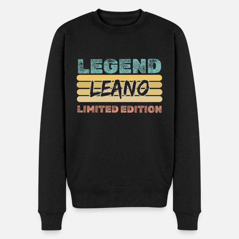 Leano - Pull Premium bio Homme - noir