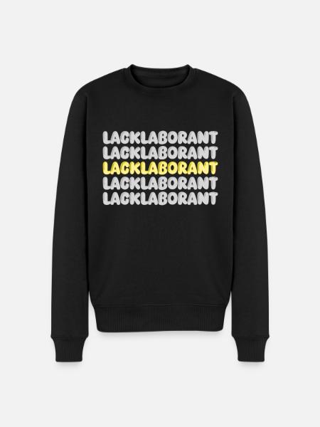 Arbeit Lacklaborant - Männer Premium Bio Pullover - Schwarz