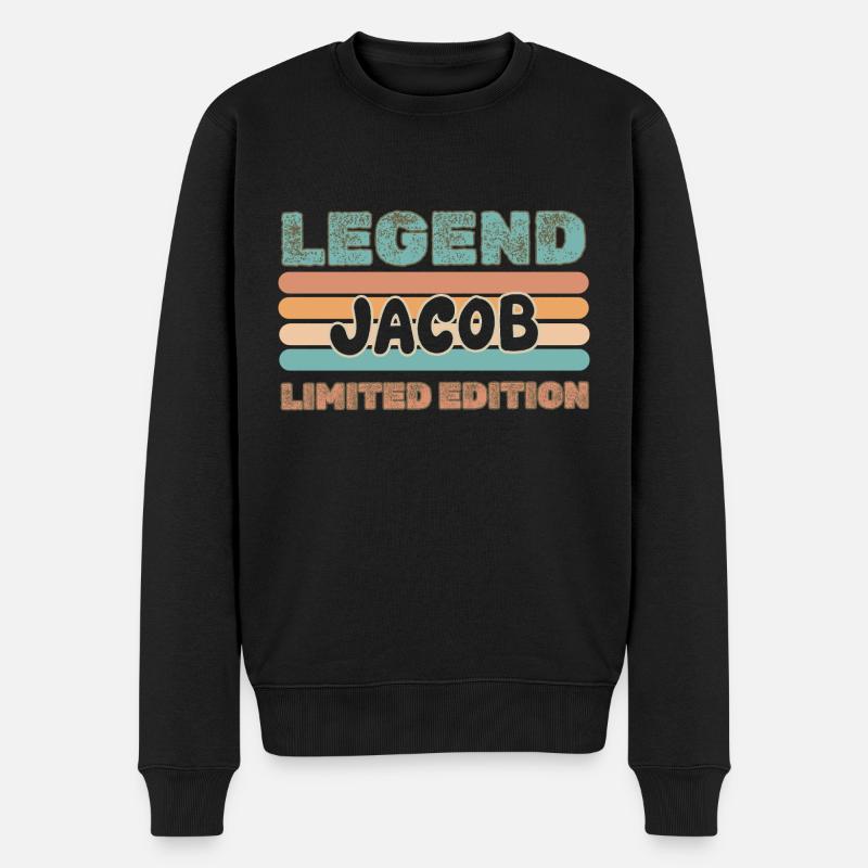 Jacob comme prénom - Pull Premium bio Homme - noir