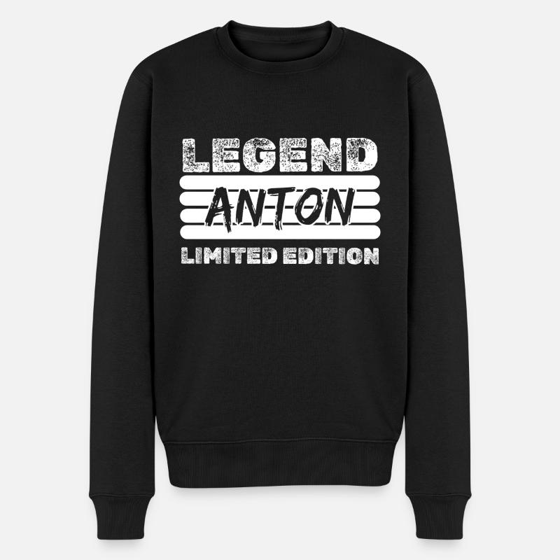 Anton - Pull Premium bio Homme - noir