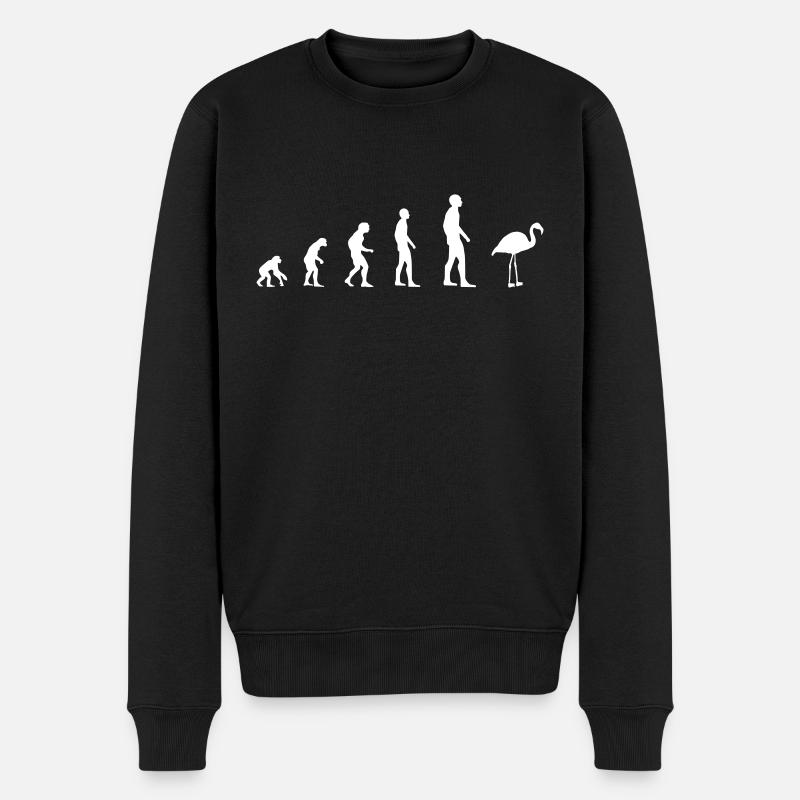 Flamingo - Evolution - Men's Premium Organic Jumper - black