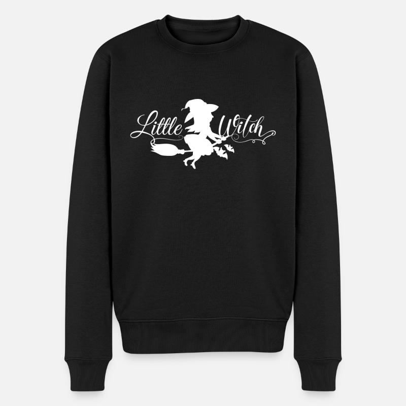 little witch - Männer Premium Bio Pullover - Schwarz