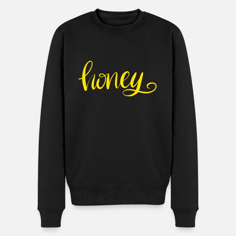 Honey - Männer Premium Bio Pullover - Schwarz