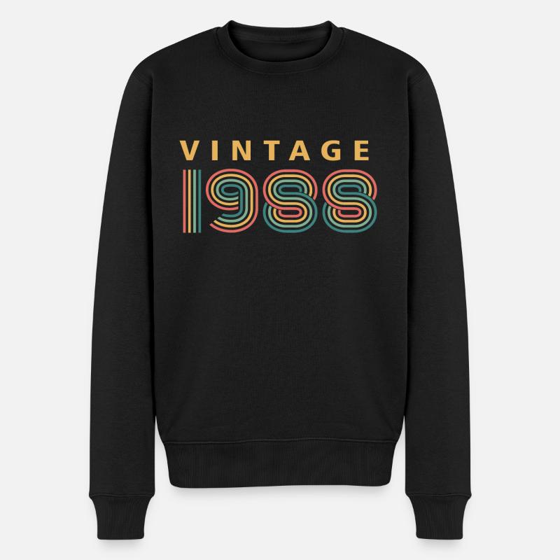 millésime 1988 - Pull Premium bio Homme - noir