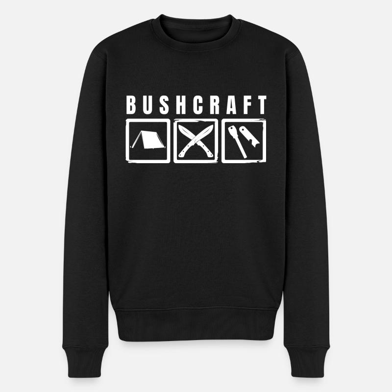 Bushcraft - Pull Premium bio Homme - noir