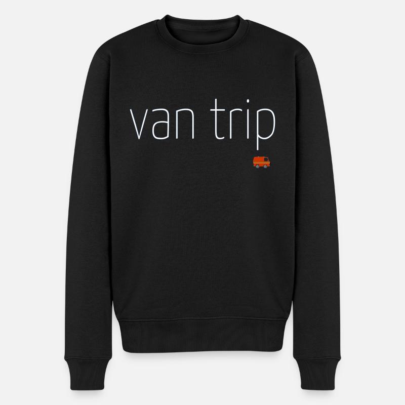 van trip - Männer Premium Bio Pullover - Schwarz