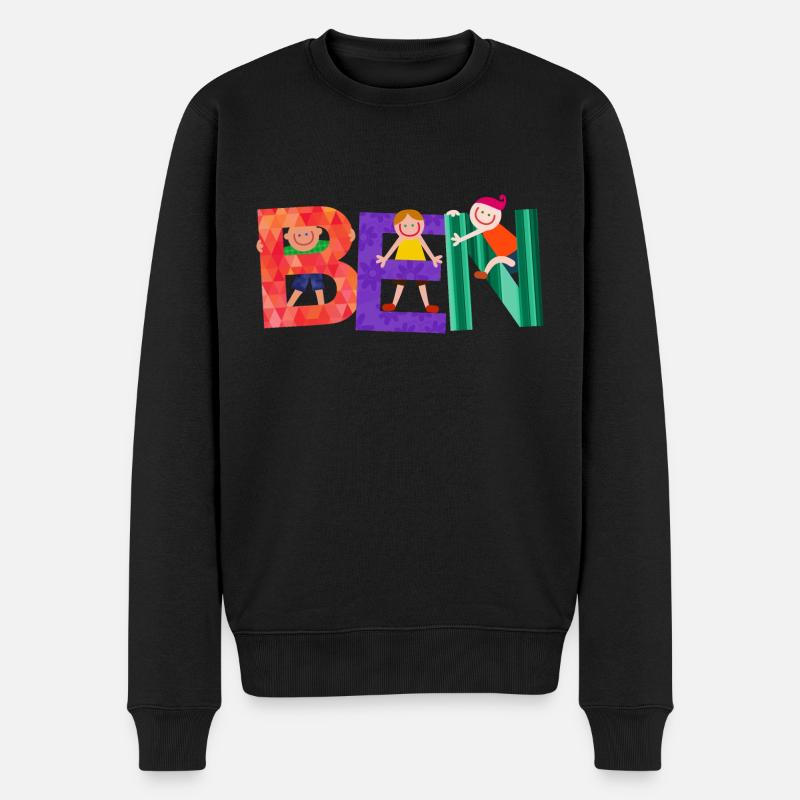 Benoît - Pull Premium bio Homme - noir