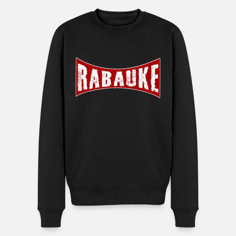 Rabauke - Männer Premium Bio Pullover - Schwarz