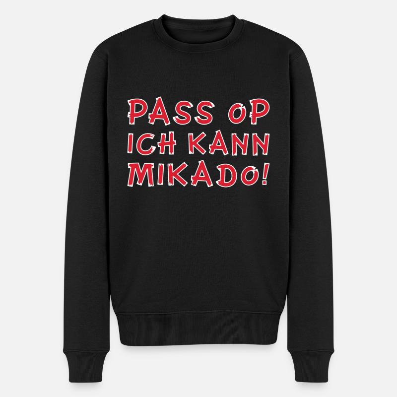 Köln - Pass op ich kann Mikado! - Männer Premium Bio Pullover - Schwarz